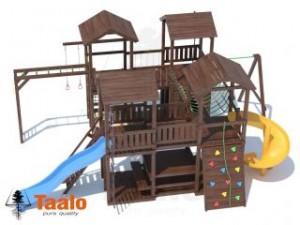 Детские игровые площадки TAALO из лиственницы - серия C модель 4.1