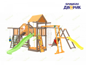 Детские игровые комплексы для улицы - Детская площадка IgraGrad "Панда Фани + Мостик 2"