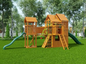 Детские игровые комплексы для улицы - Детская площадка для дачи "Великан 2" (Макси)