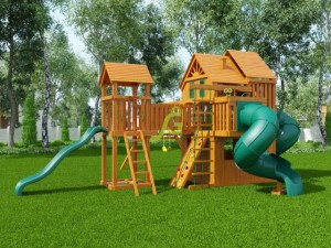 Детские игровые комплексы для улицы - Детская площадка для дачи "Великан 3" (Макси)