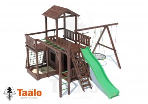 Детские игровые площадки TAALO из лиственницы - С 3. 1 Детский игровой комплекс из лиственницы