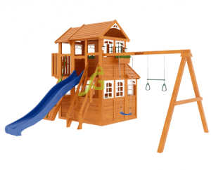 Детские площадки с домиком - Игровой комплекс Клубный домик 3 Luxe