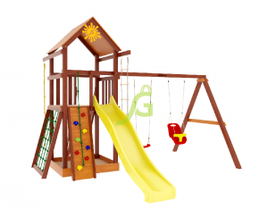 Детские игровые комплексы для улицы - IgraGrad Панда Фани Gride Color