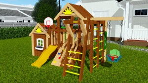 Детские площадки для мальчиков - Детская площадка для малышей Baby Mark 3