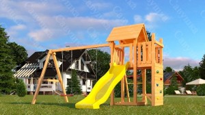 Детские комплексы с горкой и качелями - Игровая площадка для детей Савушка "Мастер" - 9