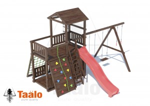Детские комплексы с балконом - В4 4 детская игровая - спортивная конструкция