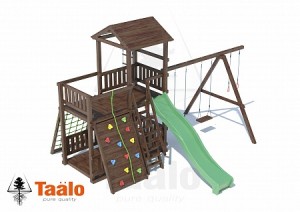 Детские игровые площадки TAALO из лиственницы - Серия В4 модель 1, детская игровая - спортивная конструкция