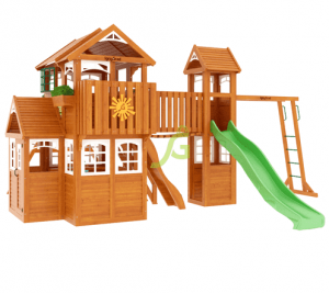 Детские площадки с двумя  башнями - Клубный домик Макси Luxe