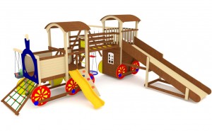 Детские площадки с мостиком - Всесезонная площадка Cruiser 4