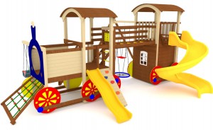 Детские площадки с горкой трубой - Детская площадка Cruiser 6