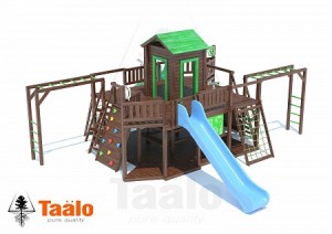 Детские игровые комплексы для улицы - Серия U 9 модель 1, детская игровая - спортивная конструкция для зон общественного пользования