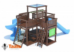 Детские игровые комплексы для улицы - Серия U5 модель 1, детская игровая - спортивная конструкция для зон общественного пользования