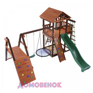 Детские комплексы с качелями - Детская игровая площадка ДомовенокТерасса 2А