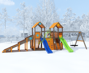 Детские площадки с двумя  башнями - Детская площадка IgraGrad Комбо