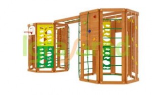 Детские спортивные площадки и комплексы для дачи - Детский спортивный комплекс "WorkOut Double"