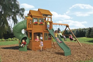 Детские комплексы с горкой - Детская площадка Замок Шелби