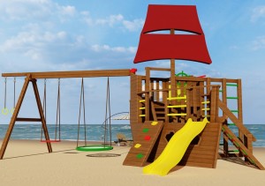 Детские площадки для мальчиков - Детская площадка Яхта (принцесса моря 3)