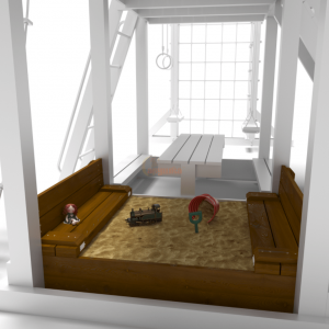 Товары - Крышка на песочницу для серии Мастер