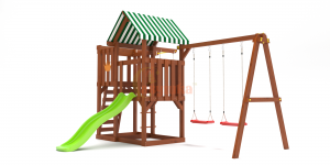 Детские комплексы с горкой и качелями - Детская площадка Савушка TooSun (Тусун) 3