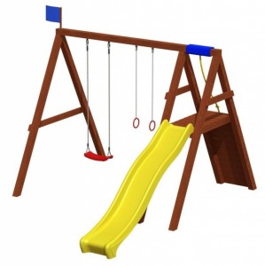 Деревянные детские площадки - Игровой комплекс Джунгли 1