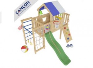 Детские спортивные комплексы для дома - Детский игровой чердак для дома и дачи Винни