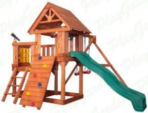 Детские игровые комплексы PLAYGARDEN - Игровая площадка "Green Hill" с балконом