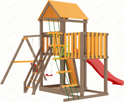 Товары - Детская площадка для дачи "Панда с балконом"