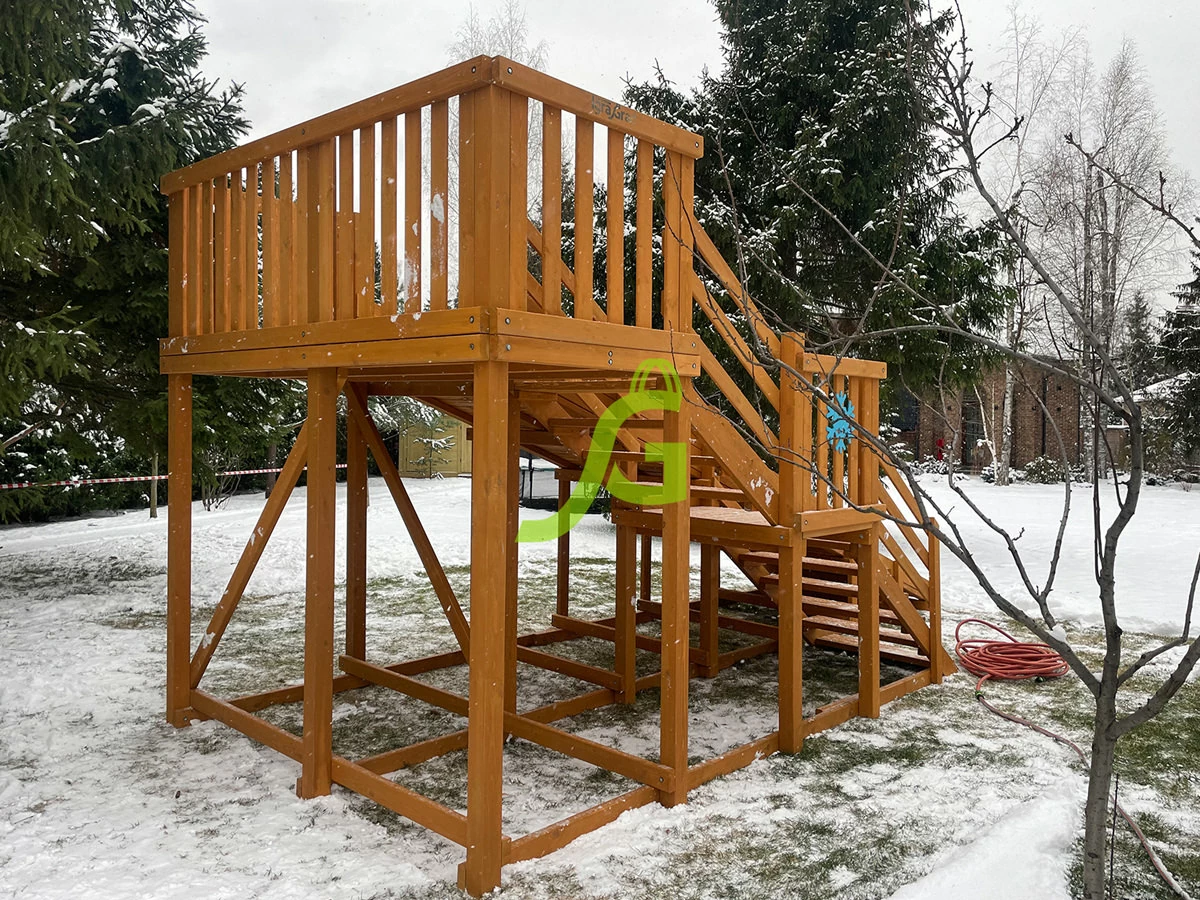 Товары - Детские зимние горки заливные 5,9 м "Snow Fox"