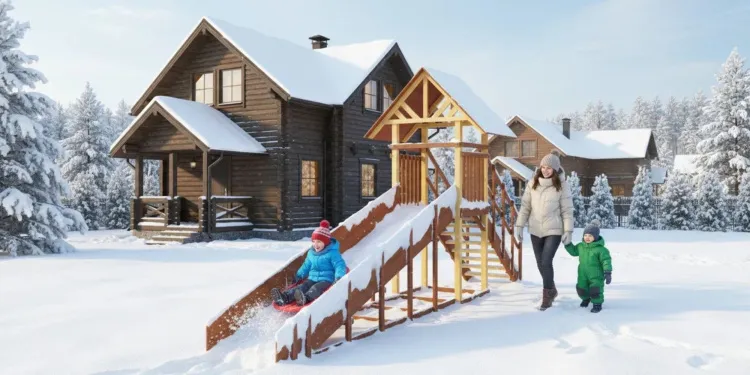 Товары - Зимняя горка Савушка "Зима" - 5 (5м)