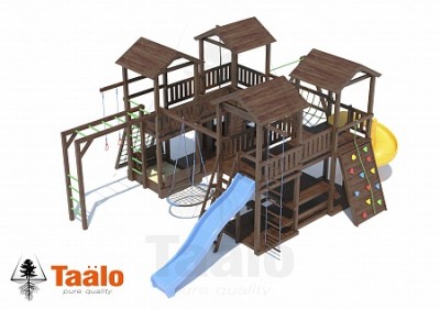 Детские площадки с четырьмя  башнями - Серия J1 модель 1