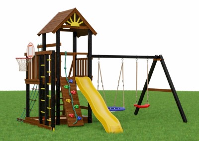 Детские комплексы с горкой и качелями - Детская площадка МАРК 1