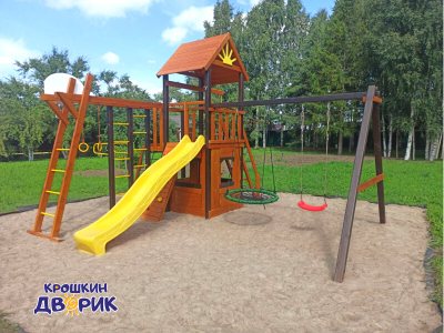 Детские комплексы с горкой и качелями - Детская площадка МАРК 6