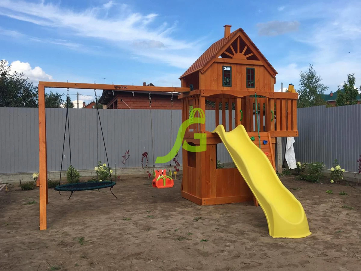 Товары - Деревянная детская площадка для дачи "Шато 2"