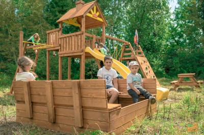 Детские площадки с домиком - Спортивная площадка для дачи Крепость Застава