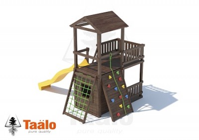 Детские комплексы с балконом - Серия В1 модель 4, детская игровая - спортивная конструкция