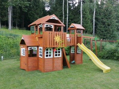 Детские площадки с домиком - Клубный домик Макси Luxe