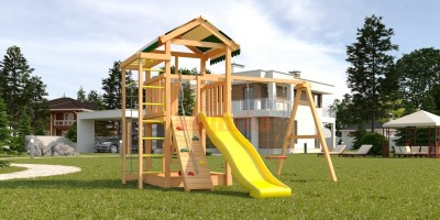 Деревянные детские площадки - Детская площадка Савушка Мастер 5