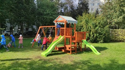 Уличные игровые комплексы для дачи - Детская площадка Савушка ХИТ 5