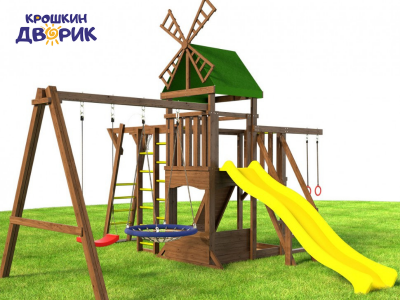 Детские площадки с домиком - Детская площадка "Мельница люкс"
