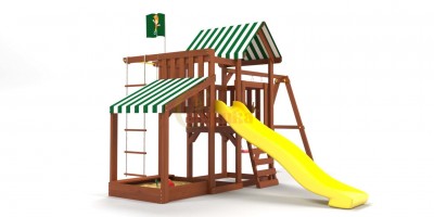 Детские площадки с балконом - Детская площадка TooSun-3 Plus с песочницей