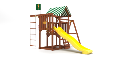 Детские комплексы с горкой и качелями - Детская площадка для дачи TooSun 3 Plus