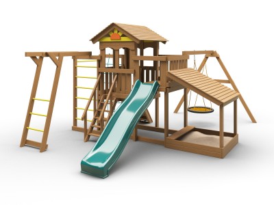 Детские площадки с домиком - Детский городок Смарт Макси