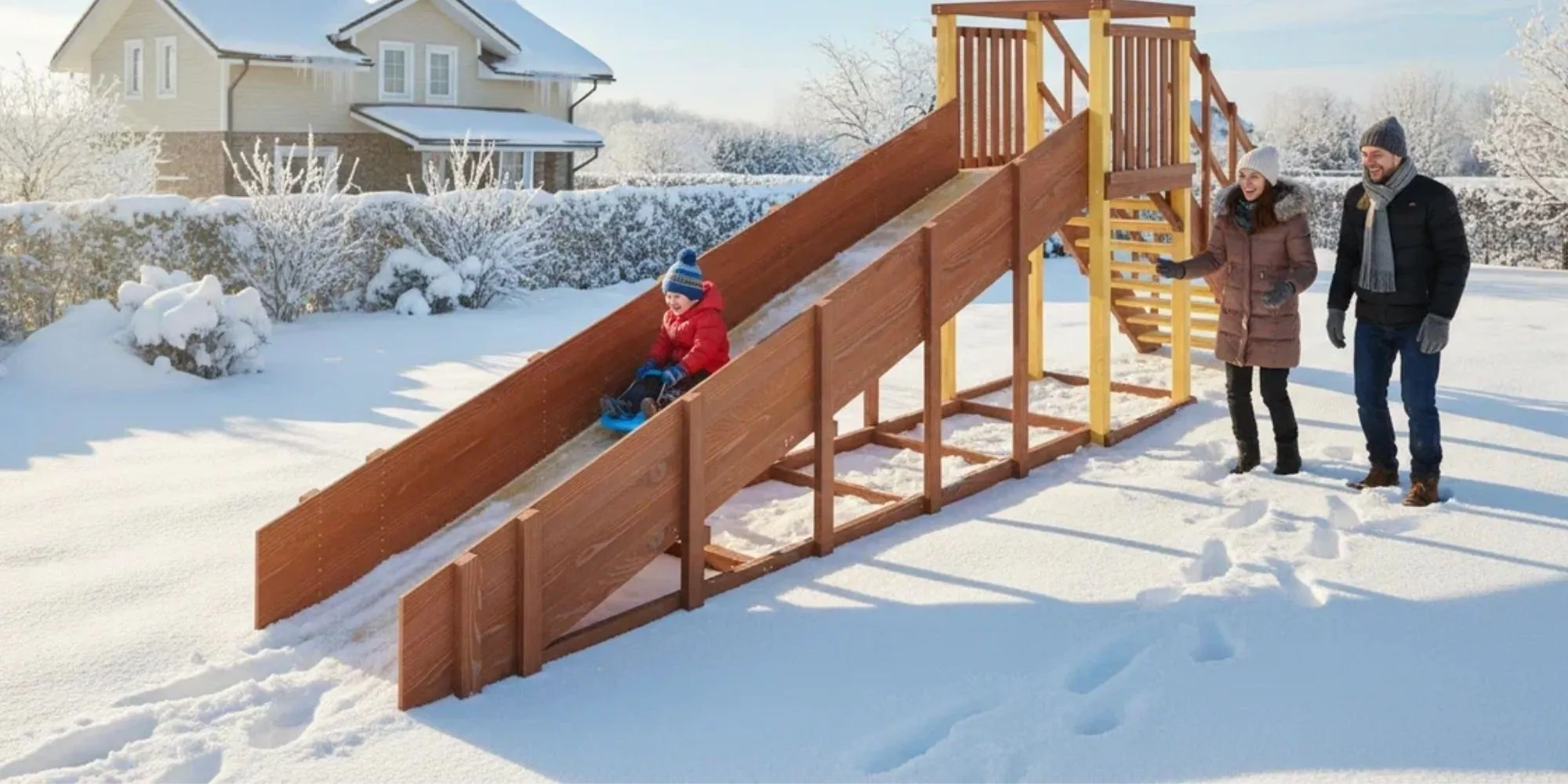 Товары - Зимняя горка Савушка Зима 2(скат 5 метров)