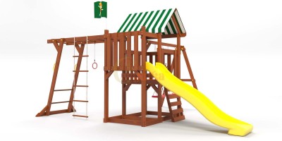 Детские комплексы с горкой и качелями - Детская площадка Савушка TooSun (Тусун) 4 Plus