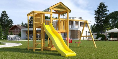 Смотреть все детские комплексы - Детская площадка Савушка Мастер 1 Plus (горка 3 метра)