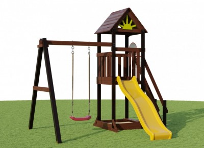 Деревянные детские площадки - Детская площадка Magic 1