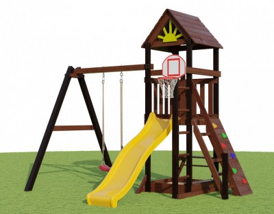 Деревянные детские площадки - Детская площадка Magic 3