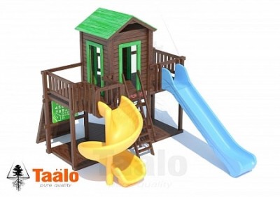 Детские площадки с четырьмя  башнями - Серия E модель 1 - детская игровая конструкция