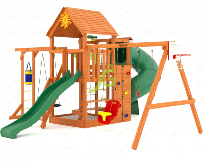 Детские площадки ИграГрад - Детская площадка IgraGrad Крафт Pro 4 с трубой
