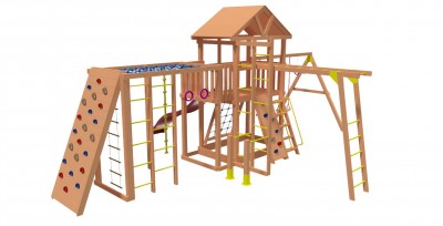 Товары - Детская деревянная площадка Максон 4